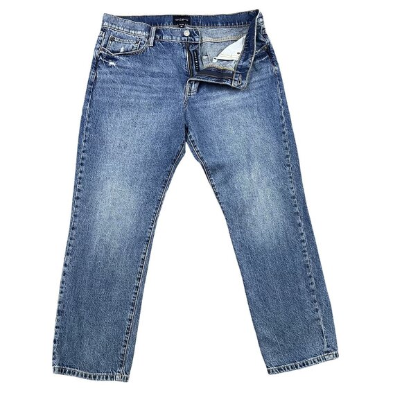 Lucky Brand Jeans Mens 36x30 410 Athletic Straight Blue Mid Rise Denim - Picture 1 of 10